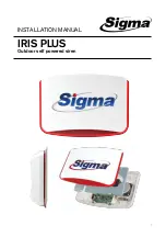 Предварительный просмотр 1 страницы Sigma IRIS PLUS Installation Manual