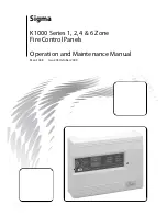 Sigma K1000 Series Operation & Maintenance Manual предпросмотр