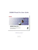 Preview for 1 page of Sigma PHOTO PRO 4.1 Manual