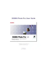 Preview for 1 page of Sigma PHOTO PRO - VERSION 3.5 Manual