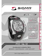 Preview for 1 page of Sigma RC 14.11 User Manual