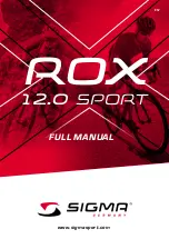 Предварительный просмотр 1 страницы Sigma ROX 12.0 SPORT Full Manual