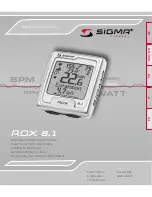 Sigma ROX 8.1 Instruction Manual preview