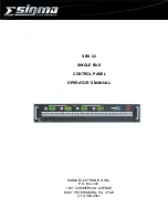 Предварительный просмотр 1 страницы Sigma SBX-32 Operator'S Manual