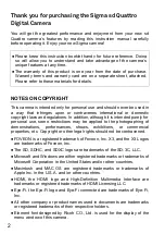 Preview for 2 page of Sigma sd Quattro User Manual