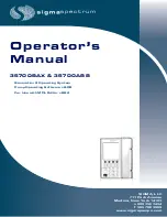 Preview for 1 page of Sigma Spectrum 35700ABB Operator'S Manual