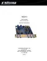 Sigma TXN-2113 Instruction Manual предпросмотр