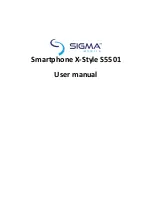 Предварительный просмотр 1 страницы Sigma X-Style S5501 User Manual