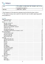 Preview for 3 page of Sigma X-Style S5501 User Manual