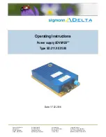 Preview for 1 page of Sigmann DELTA SDVM125ex Operating Instructions Manual