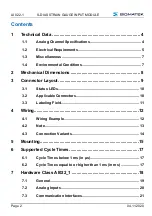 Предварительный просмотр 4 страницы SIGMATEK AI 022-1 Operating Manual