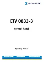 SIGMATEK ETV 0833-3 Operating Manual preview