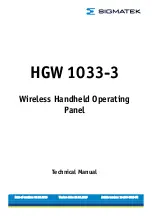 Preview for 1 page of SIGMATEK HGW 1033-3 Technical Manual