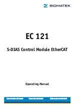 Preview for 1 page of SIGMATEK S-DIAS EC 121 Operating Manual