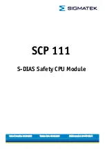 SIGMATEK S-DIAS SCP 111 Manual preview