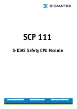 Preview for 1 page of SIGMATEK SCP 111 Manual