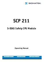 SIGMATEK SCP 211 Operating Manual preview