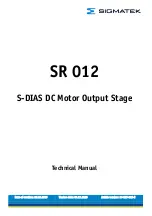 Preview for 1 page of SIGMATEK SR 012 Technical Manual