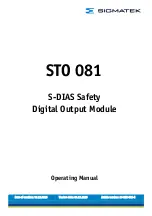 SIGMATEK STO 081 Operating Manual preview