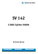 Предварительный просмотр 1 страницы SIGMATEK VARAN SV 142 S-DIAS Technical Manual