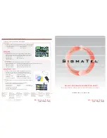 SigmaTel STMP3500 Series Brochure & Specs предпросмотр