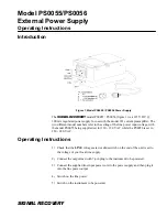 Предварительный просмотр 1 страницы Signal Recovery PS0055 Operating Instructions