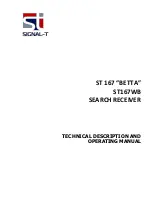 SIGNAL-T ST 167 BETTA Technical Description And Operating Manual предпросмотр