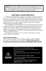 Preview for 4 page of Signal LCS652 Installation And Operating Instruction Manual