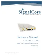 SIGNALCORE SC5317A Hardware Manual preview