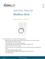 Preview for 1 page of SignalFire MBS-CBBL Interface Manual