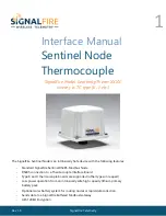 SignalFire Sentinel-yTherm Series Interface Manual preview