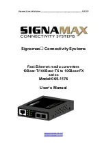 Предварительный просмотр 1 страницы SignaMax 065-1176 User Manaul