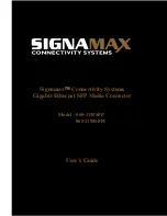 Предварительный просмотр 1 страницы SignaMax 065-1195SFP User Manual