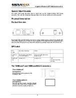 Предварительный просмотр 2 страницы SignaMax 065-1195SFP User Manual