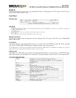 Preview for 2 page of SignaMax 065-7007A User Manual