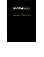 Предварительный просмотр 1 страницы SignaMax 065-7310F Series User Manual