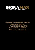 Preview for 1 page of SignaMax 065-7921PoE User Manual