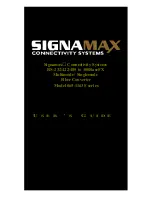 Предварительный просмотр 1 страницы SignaMax 065 Series User Manual