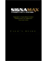 SignaMax 100BaseTX/FX to 100BaseFX Converter Series User Manual preview