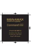 Предварительный просмотр 1 страницы SignaMax CommandView 098-8025 User Manual