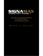 Предварительный просмотр 1 страницы SignaMax F0-065-1200 Series User Manual