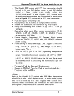 Preview for 8 page of SignaMax Gigabit SFP Converter 065-1896SFPTB User Manual