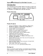 Предварительный просмотр 6 страницы SignaMax OAM Managed Dual Rate Converter Series User Manual