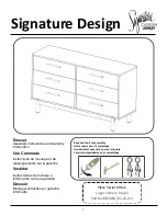 Preview for 1 page of Signature Design 10035864 Assembly Instructions And Warranty Information