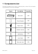 Предварительный просмотр 3 страницы Signature Design W100-31 User Manual