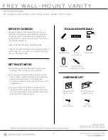 Preview for 1 page of Signature Hardware 949558 Quick Start Manual