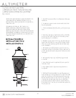 Preview for 3 page of Signature Hardware ALTIMETER 434131 Installation