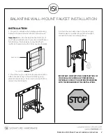 Preview for 2 page of Signature Hardware Ballantine 911574 Installation Instuctions