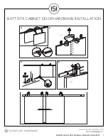 Предварительный просмотр 7 страницы Signature Hardware Battista Cabinet Door Hardware Installation Instructions