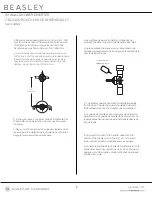 Preview for 3 page of Signature Hardware BEASLEY SHBE9005 Quick Start Manual